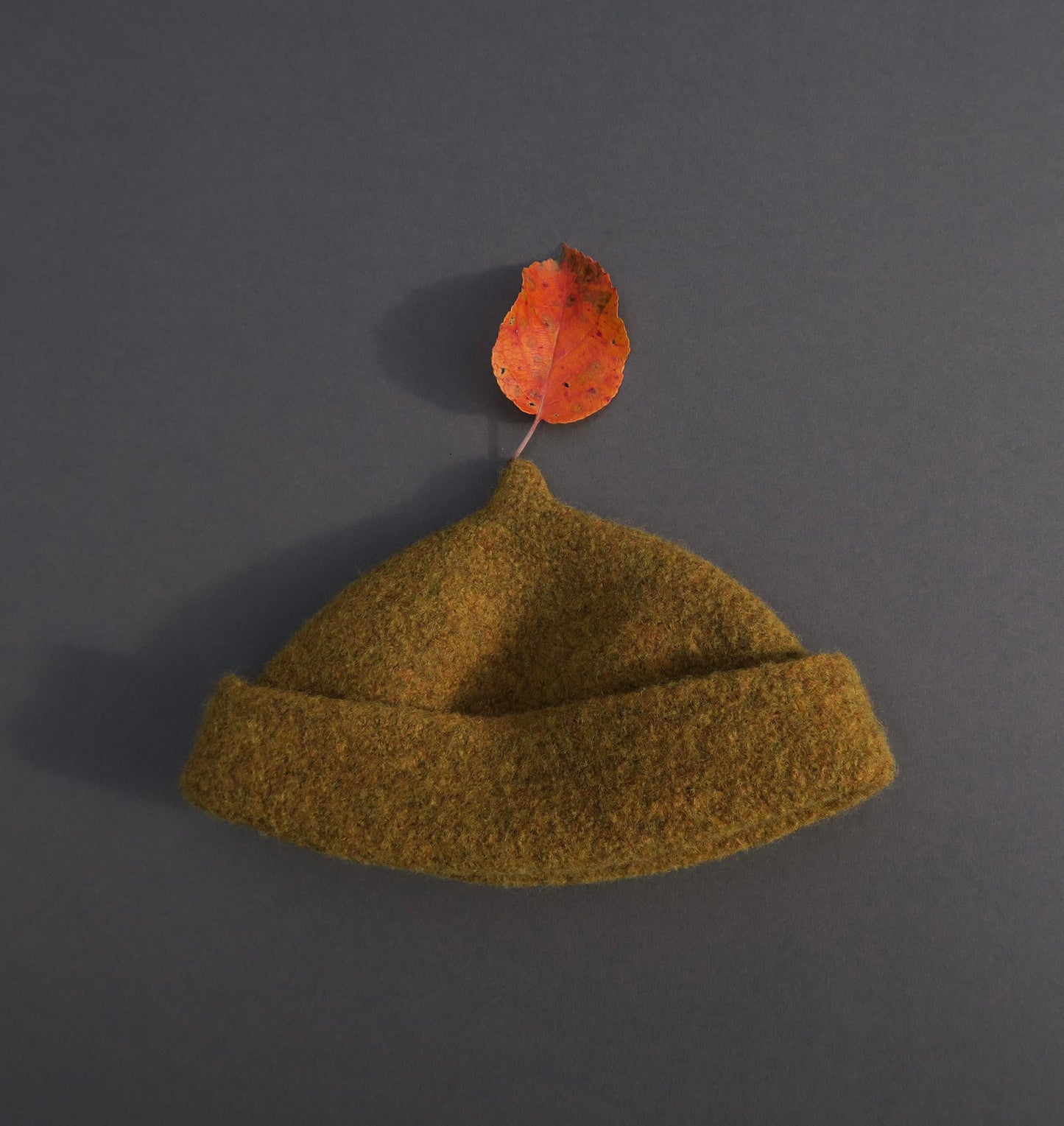 Mustard yellow woollen hat