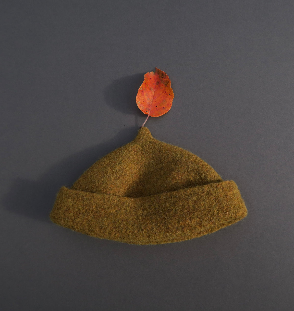 Mustard yellow woollen hat